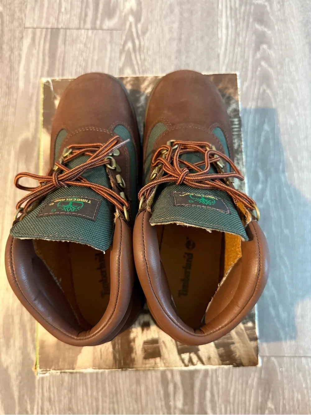 Timberland Kid’s Brown and Green Boots